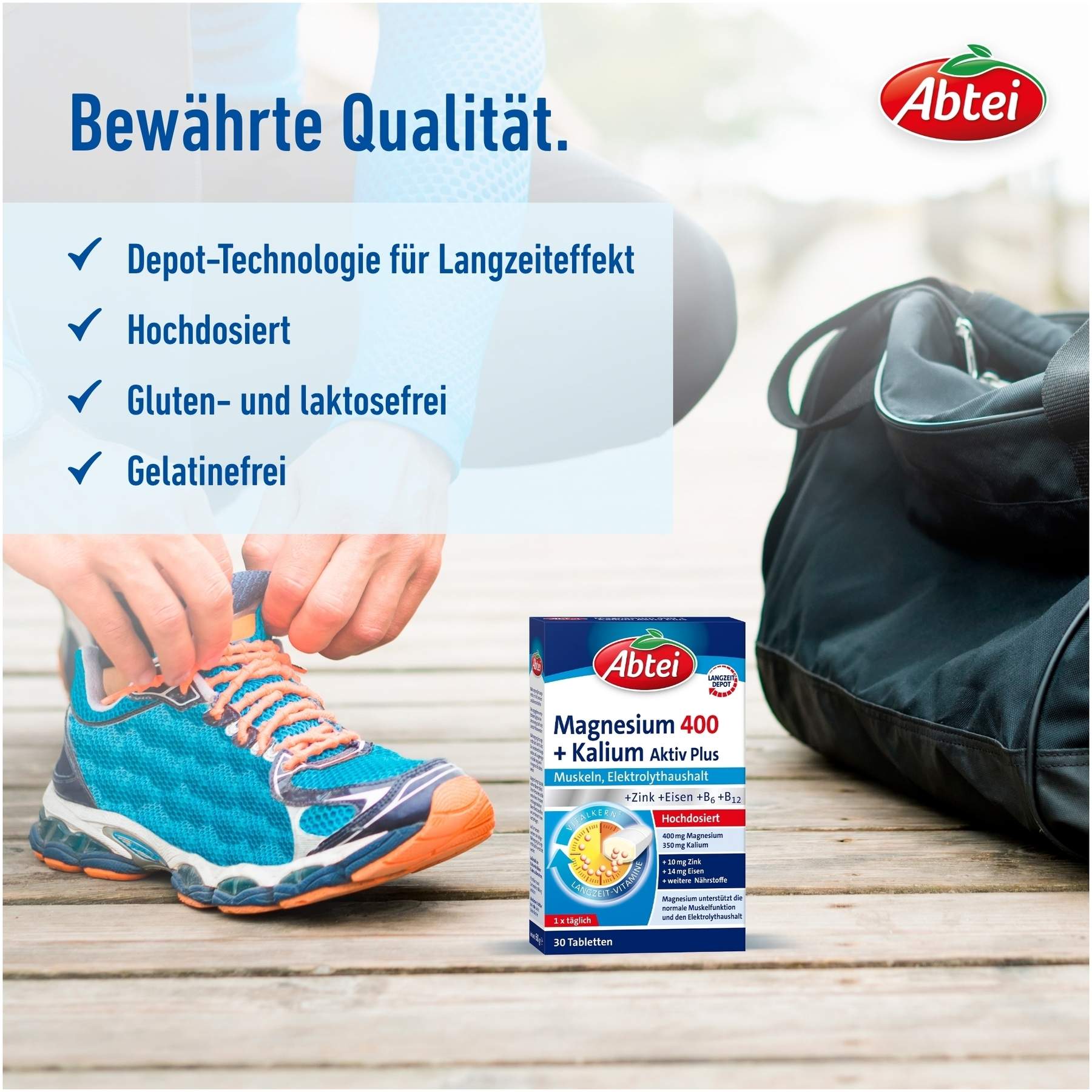 Abtei Magnesium 400+kalium 30 Tabletten