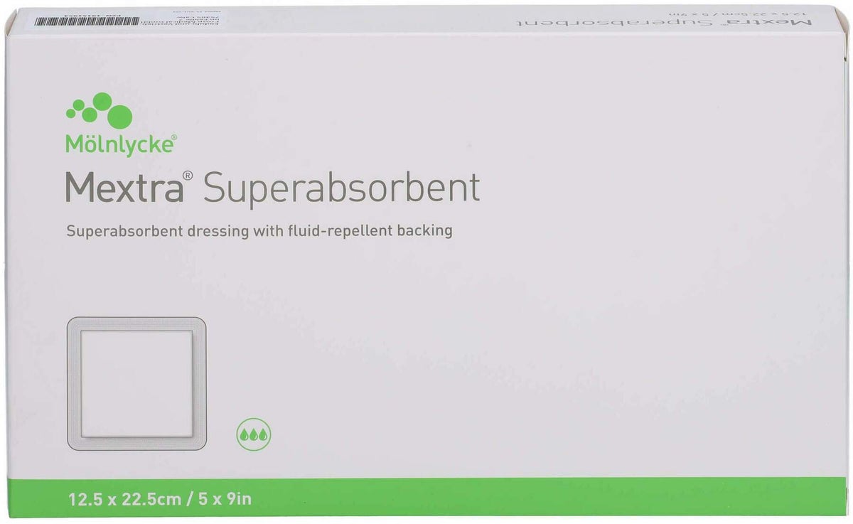 Mextra Superabsorbent Verband 12,5x22,5 cm
