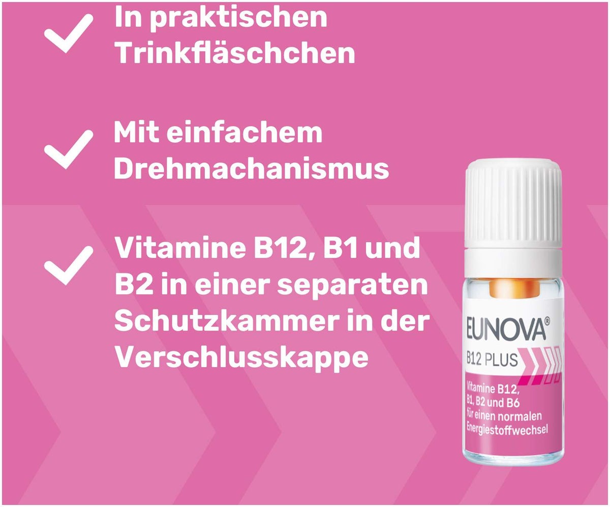 Eunova B12 Plus 30 x 8 ml Trinkfläschchen