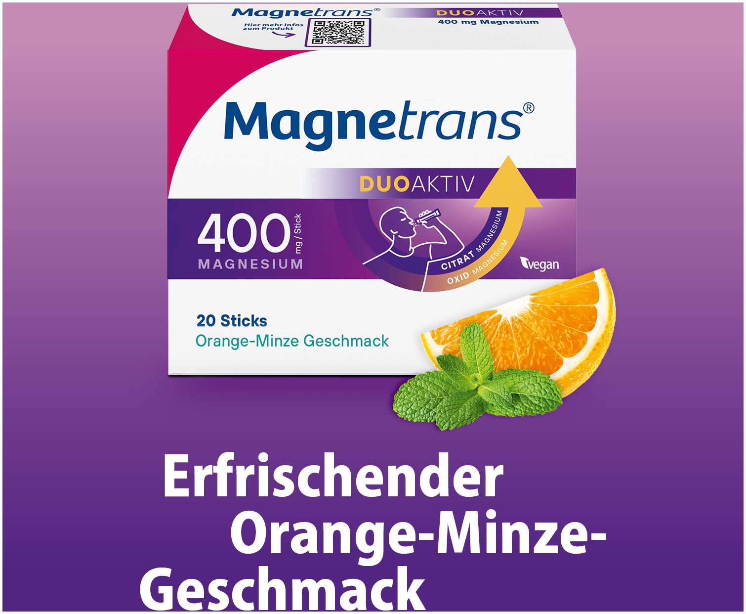 Magnetrans Duo Aktiv 400 mg 50 Sticks