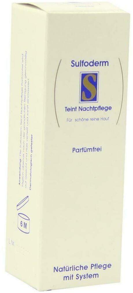 Sulfoderm S Teint Nachtpflege Parfümfrei