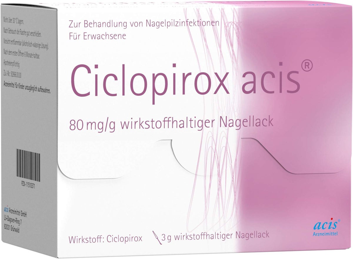 Ciclopirox Acis 80 mg Pro G Wirkstoffhaltiger Nagellack 3 G Lösung