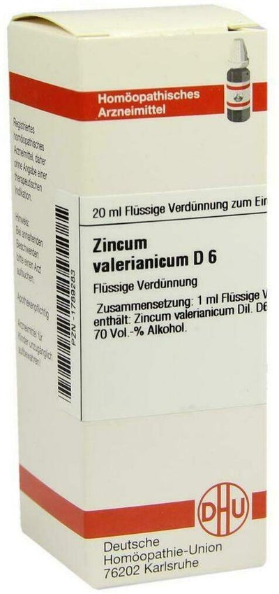 Zincum Valerianicum D6 Dhu 20 ml Dilution