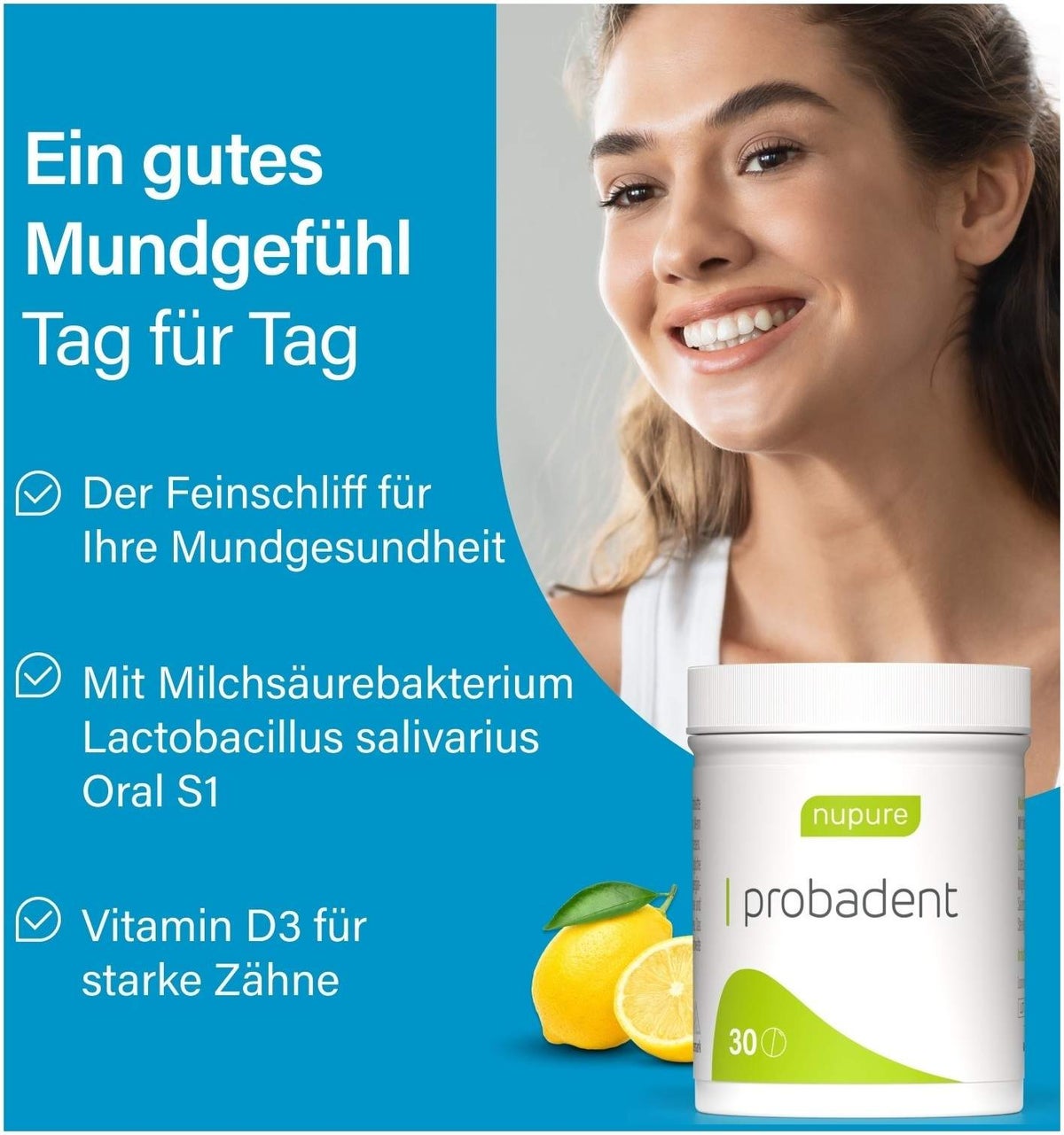 nupure probadent Probiotikum 30 Lutschtabletten