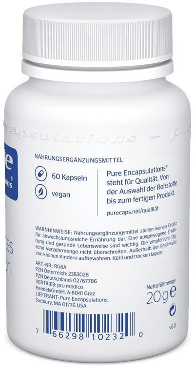 Pure Encapsulations Reduziertes Glutathion Kapseln
