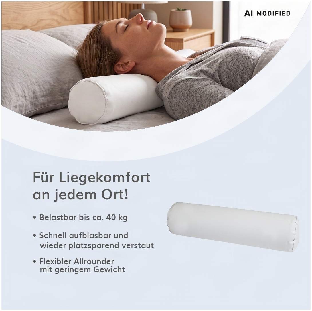 Aufblasbare Nacken- und Knierolle