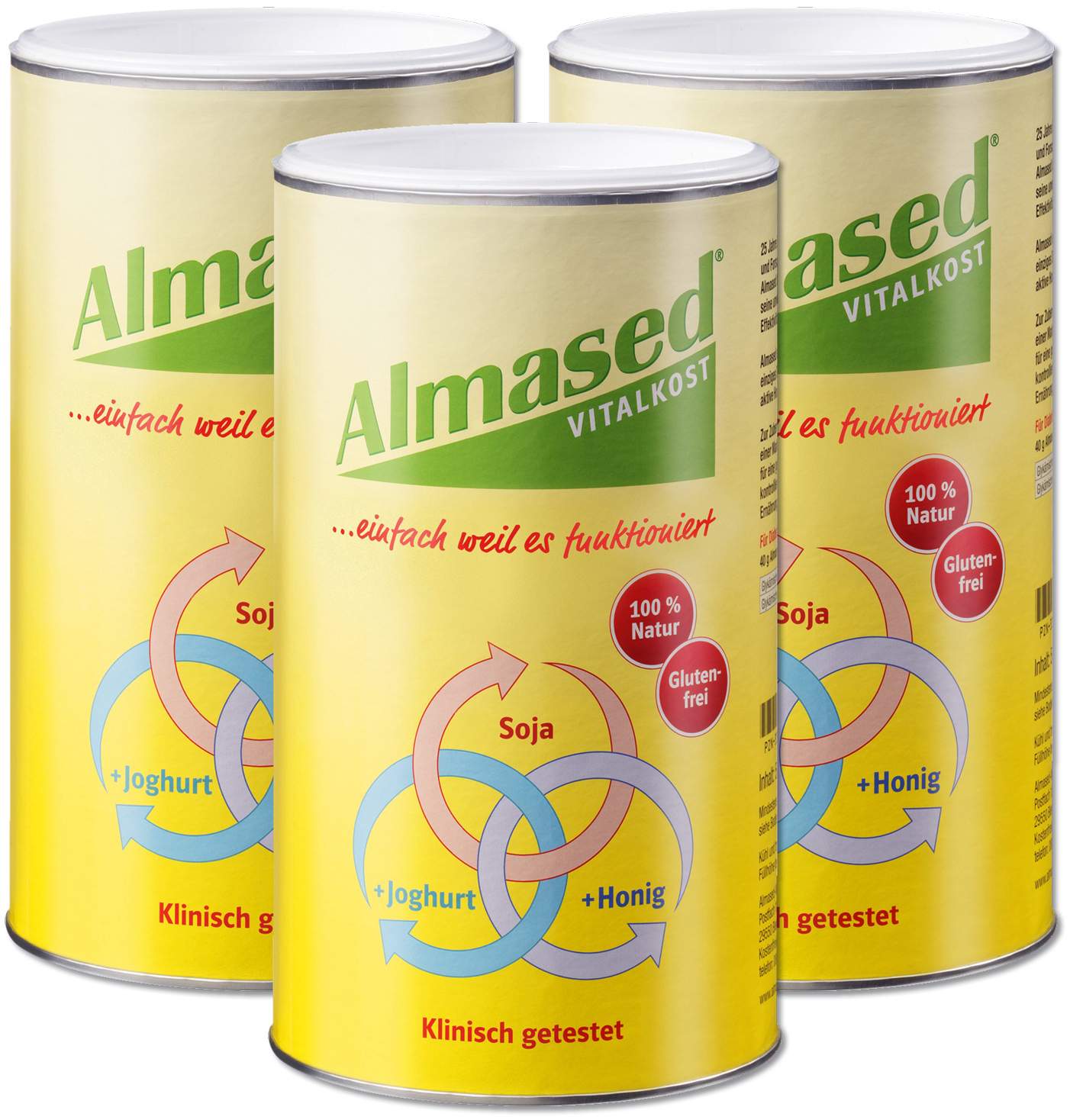Sparset Almased Vital - Pflanzen - Eiweißkost 3 x 500 g Pulver