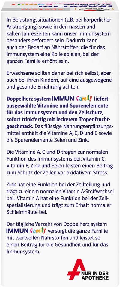 Doppelherz System Immun Family Multivitamine 250 ml