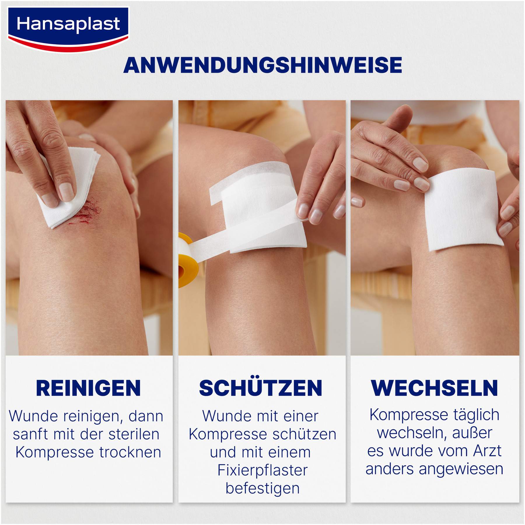 Hansaplast Soft Kompressen 7,5 X 7,5 cm Steril 5 X 2 Stück