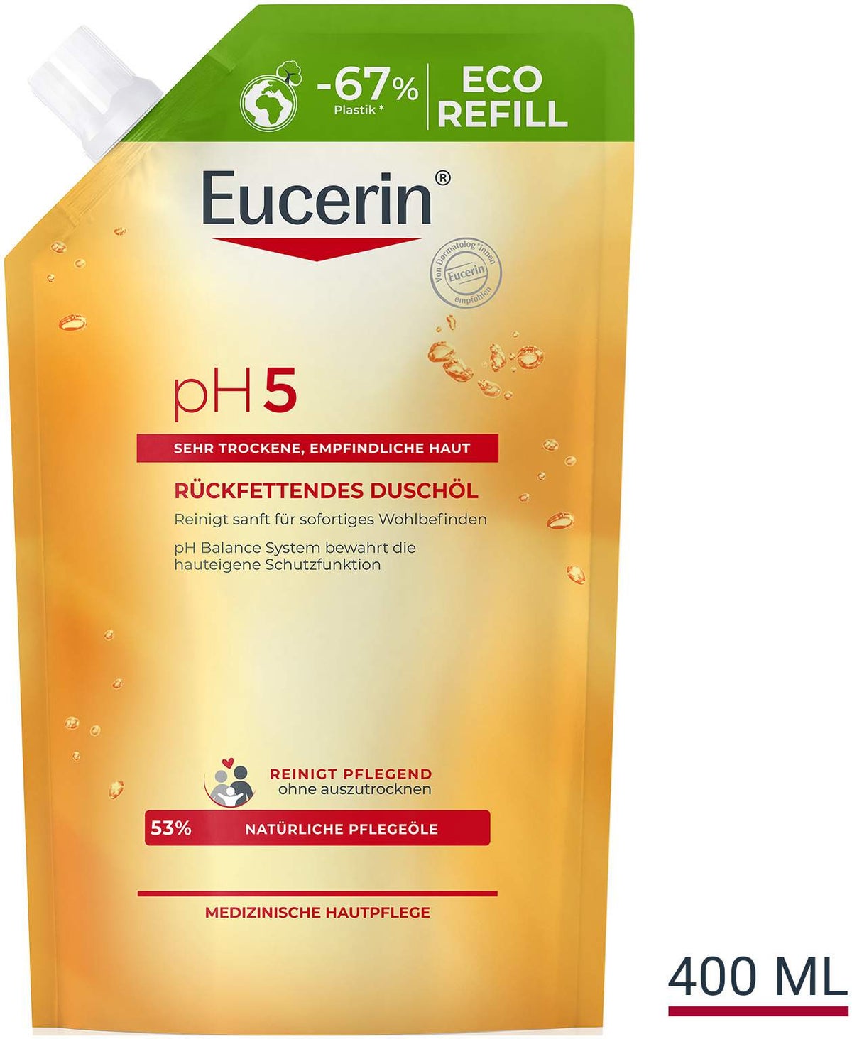 Eucerin pH5 Duschöl 400 ml Nachfüllbeutel empfindliche Haut
