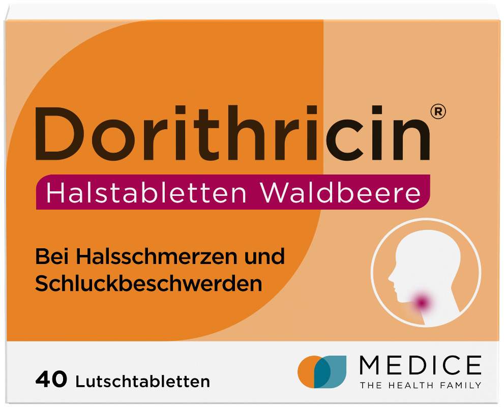 Dorithricin Halstabletten Waldbeere 40 Lutschtabletten