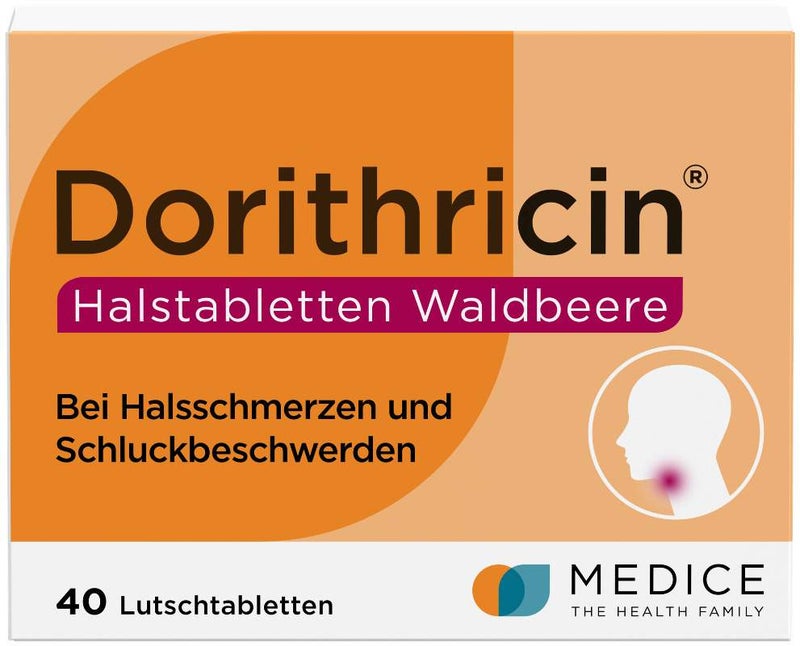 Dorithricin Halstabletten Waldbeere 40 Lutschtabletten