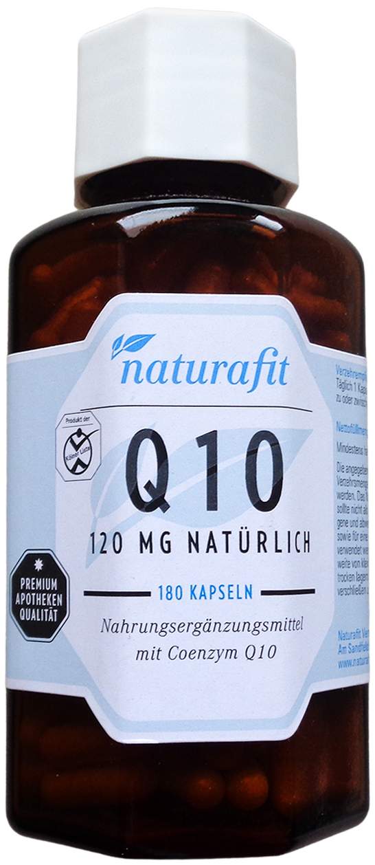 Naturafit Q10 120 mg Natürlich Kapseln 180  Stück