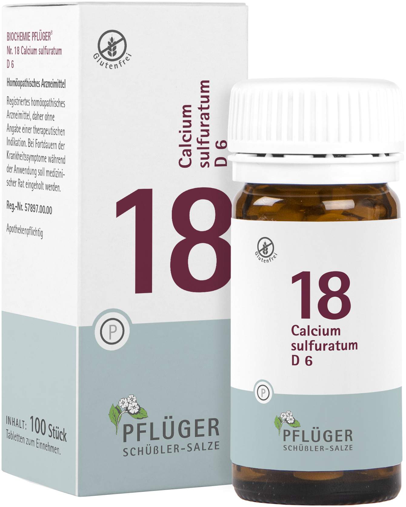 Biochemie Pflüger 18 Calcium Sulfuratum D6 100 Tabletten