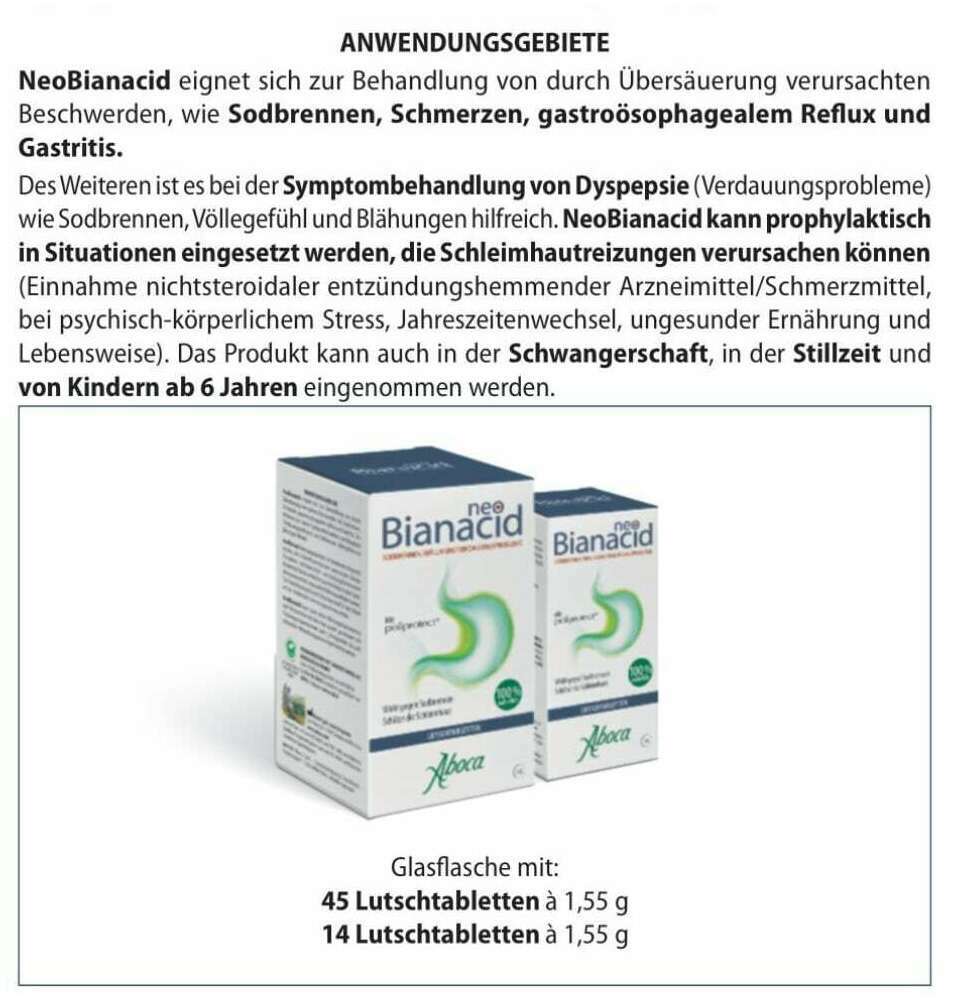 Neobianacid 14 Lutschtabletten