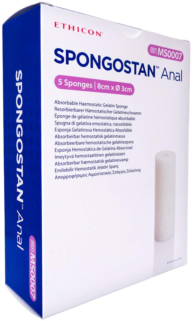 Spongostan Anal 80 X 30 mm Durchmesser Schwämme 5 Schwämme