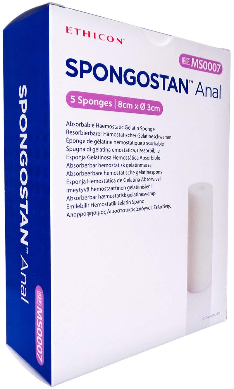 Spongostan Anal 80 X 30 mm Durchmesser Schwämme 5 Schwämme