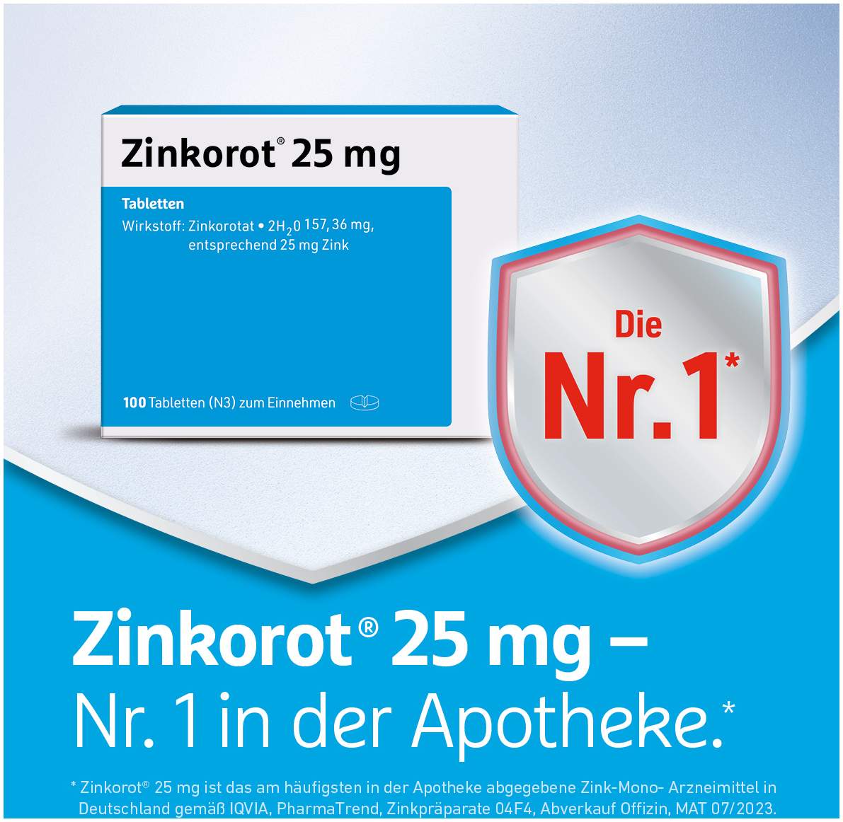 Zinkorot 25 mg 50 Tabletten