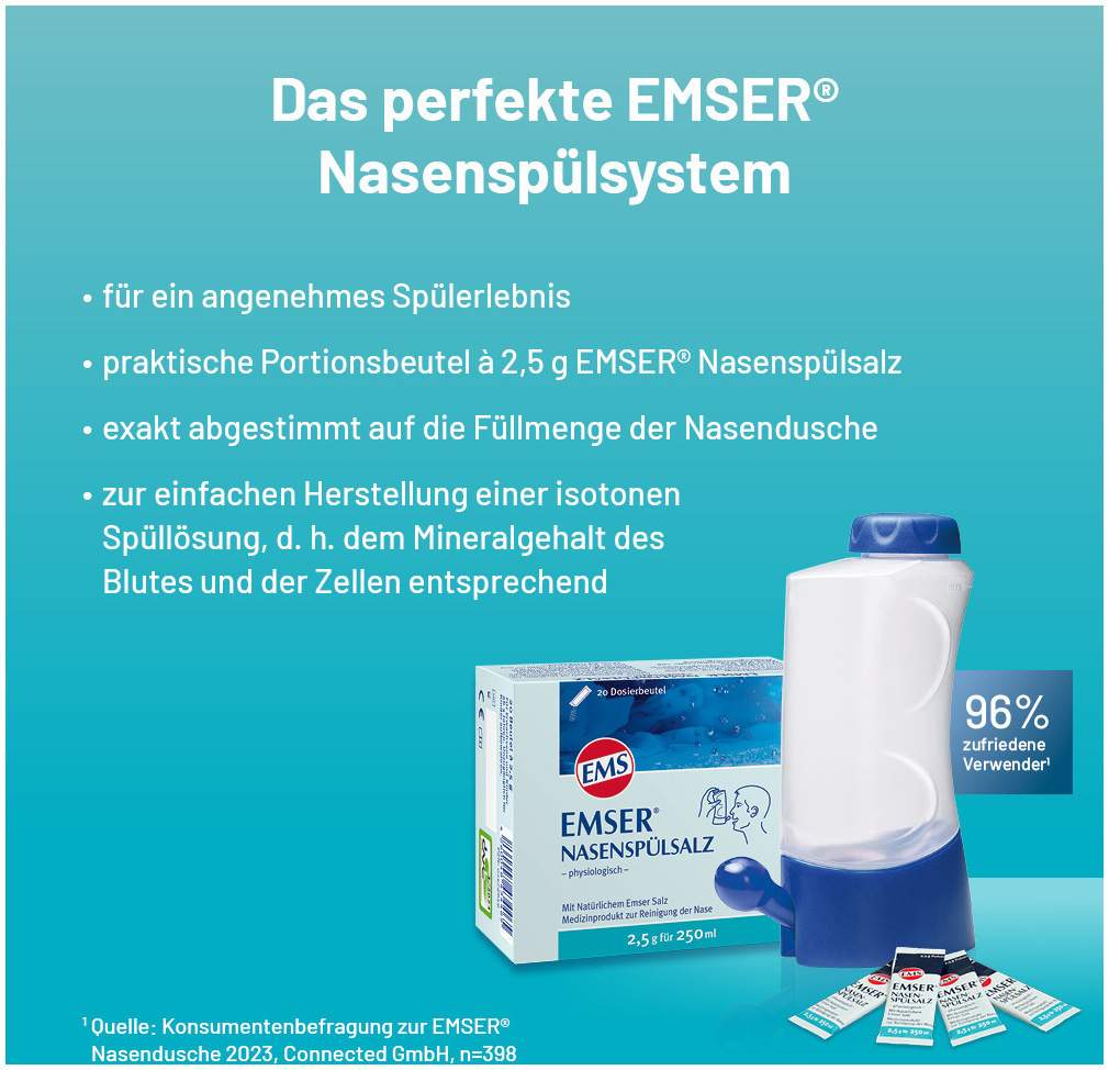 Emser Nasenspülsalz physiologisch 100 Beutel Pulver