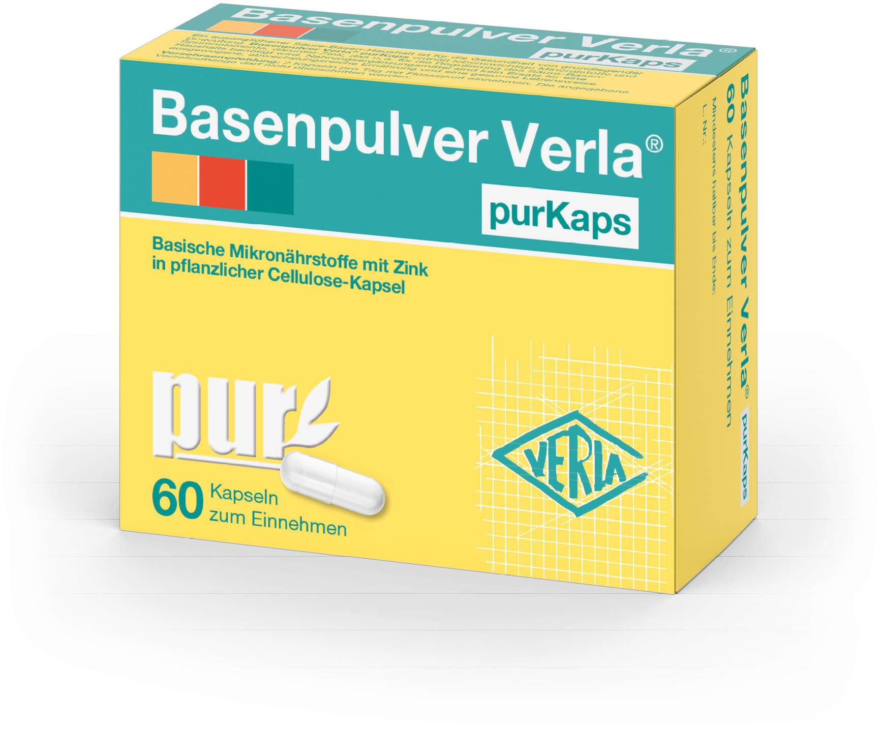 Basenpulver Verla  purKaps 60 Kapseln