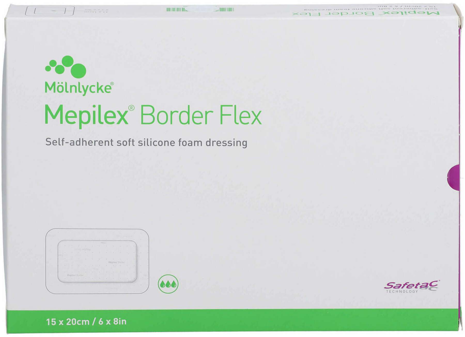 Mepilex Border Flex Schaumverb.Haft. 15 X 20 cm 10 Stück