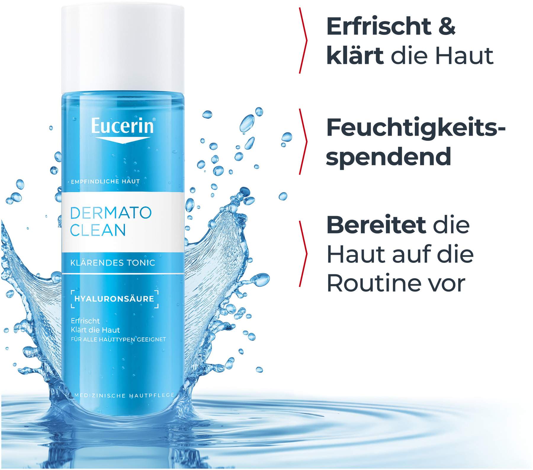 Eucerin Dermatoclean Hyaluron klärendes Gesichtswasser 200 ml