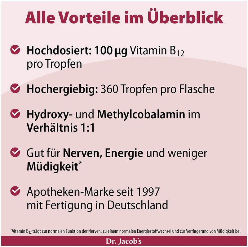 Vitamin B12 Tropfen Methylcobalamin 20 ml