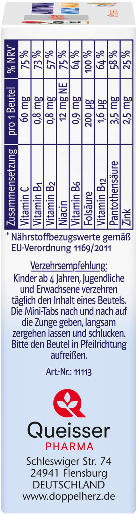 Doppelherz system Multivitamin Mini-Tabs Family 20 Beutel