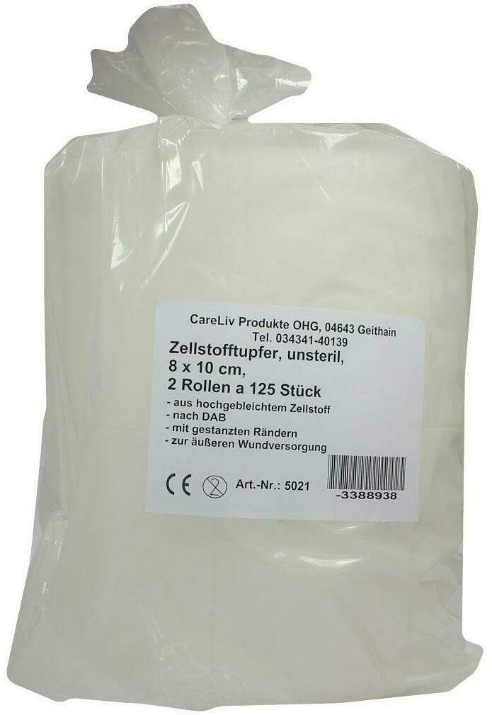 Zellstofftupfer 8x10cm Rolle