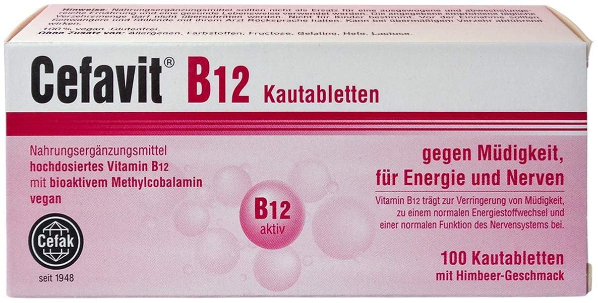 Cefavit B12 Kautabletten 100 Stück
