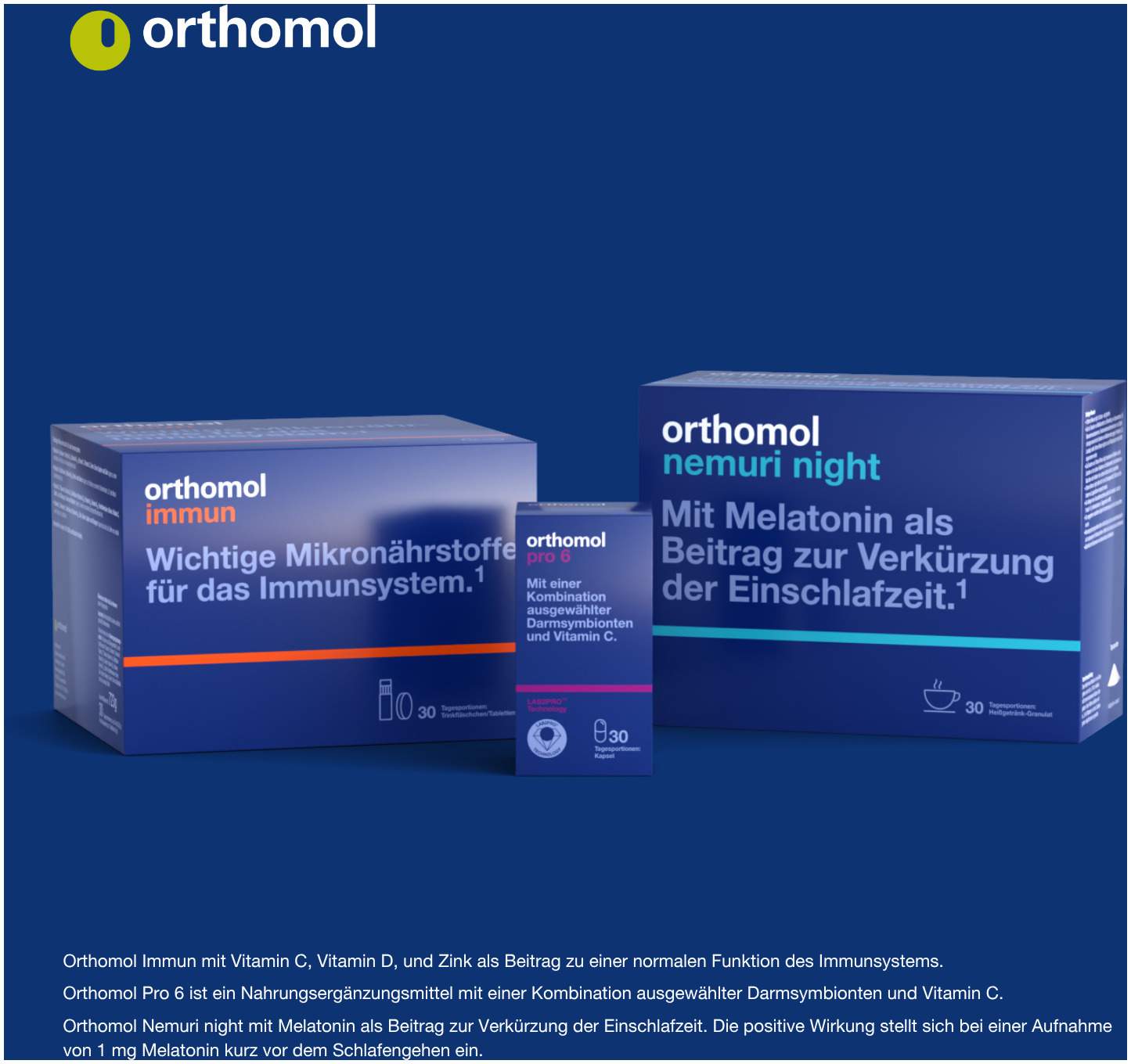 Orthomol Vital 30 Tagesportionen Orange 1 Kombipackung