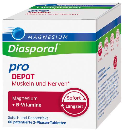 Magnesium Diasporal Pro DEPOT Muskeln und Nerven Tabletten 60 Stück