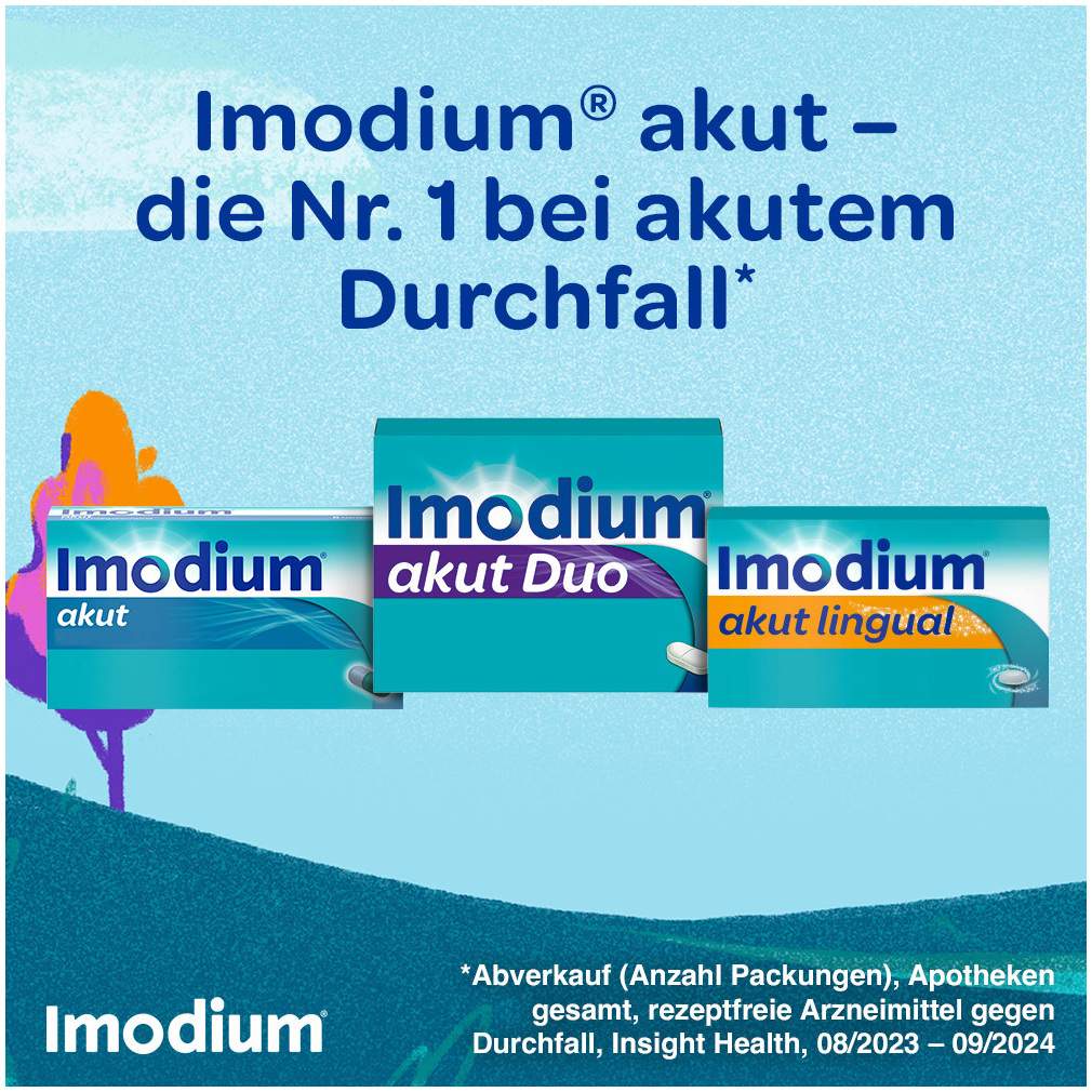 Imodium akut lingual 2 mg 12 Schmelztabletten
