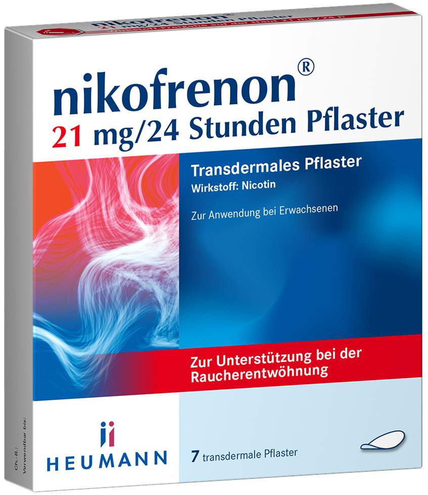 Nikofrenon 21 mg in 24 Stunden Transdermale Pflaster 7 Stück