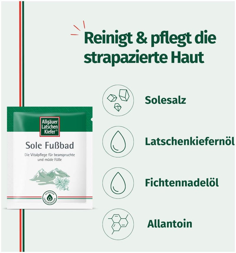 Allgäuer Latschenkiefer Sole Fußbad 10 x 10 g