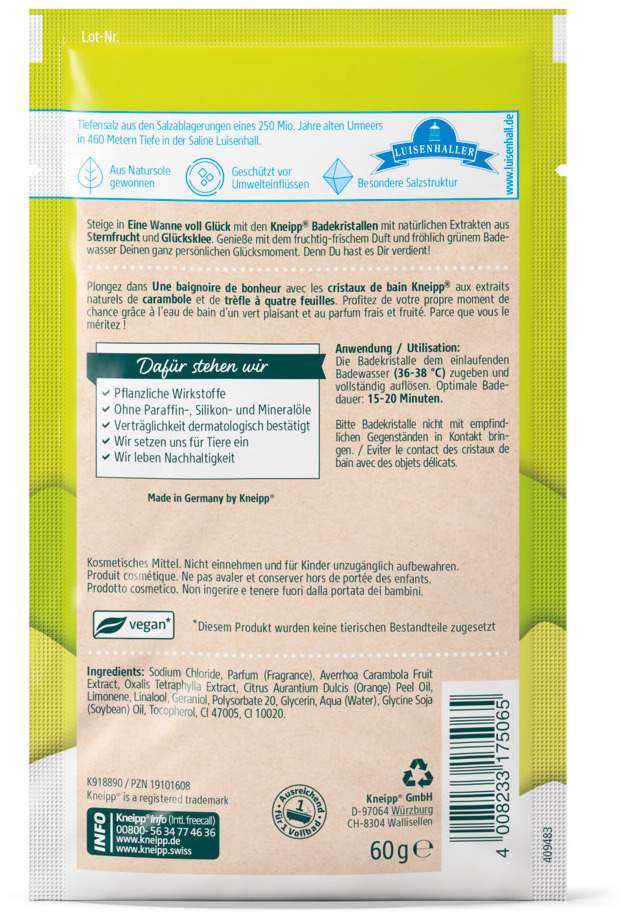 Kneipp Badekristalle Eine Wanne Voll Glück 60 G