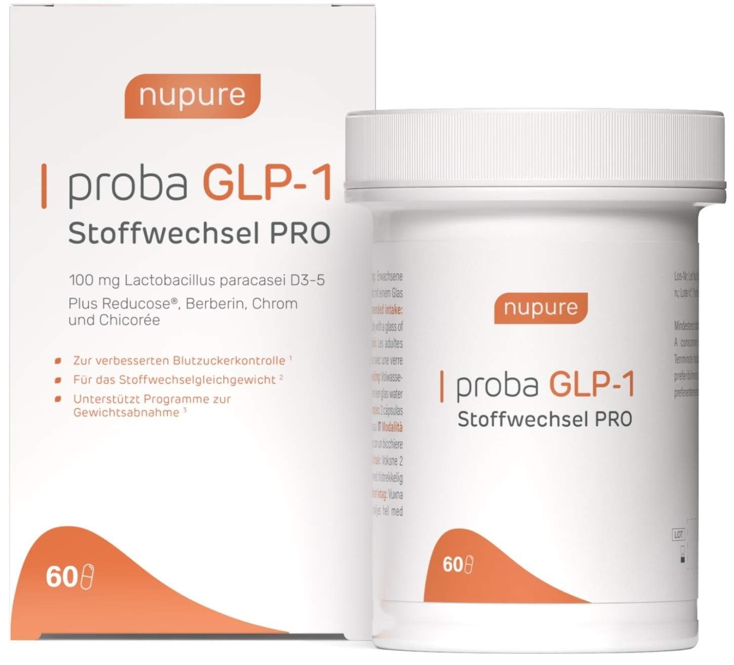 NUPURE proba GLP-1 Stoffwechsel PRO 60 magensaftresistente Kapseln