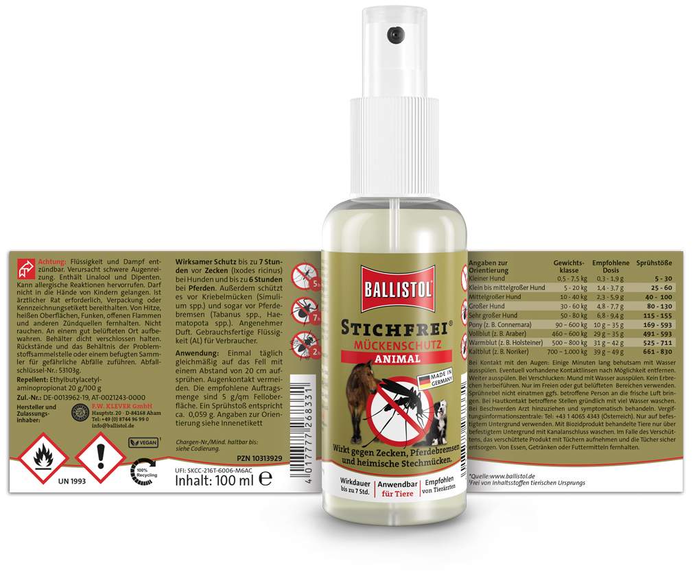 Ballistol Stichfrei Animal Spray Vet 100 ml