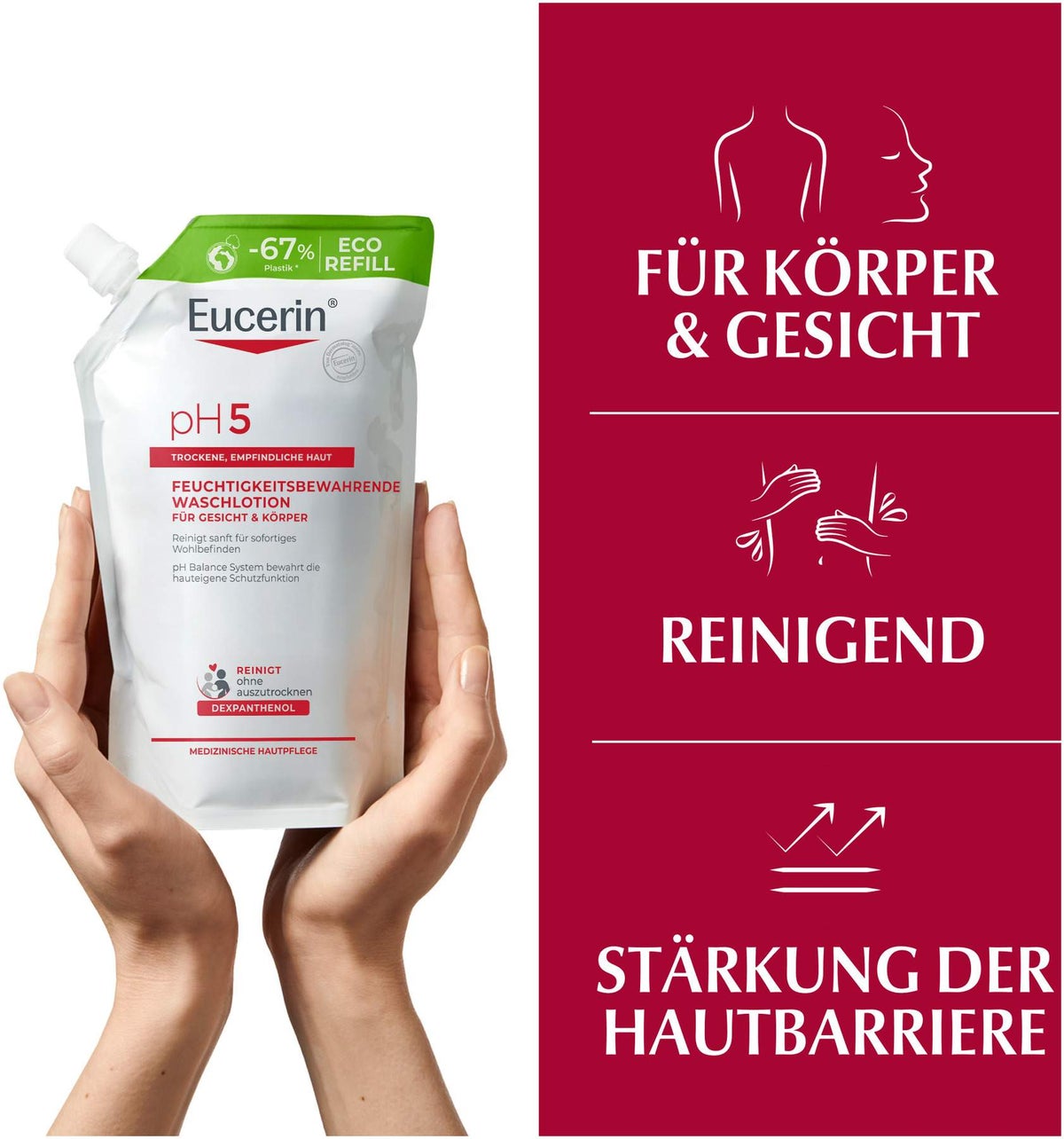 Eucerin pH5 Waschlotion empfindliche Haut Nachfüllbeutel 400 ml