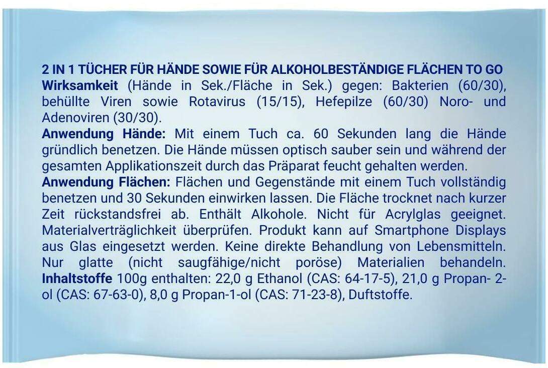 Sterillium 2in1 Wipes 15 Stück