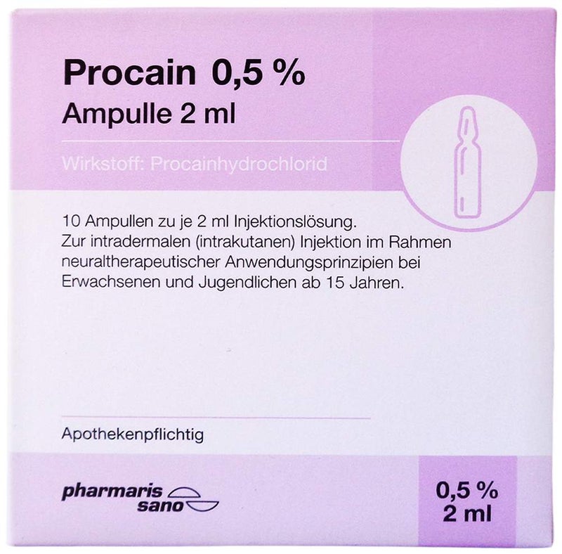 Procain Pharmarissano 0,5% Injektions-Lsg.Ampullen 2 ml 10 Stück