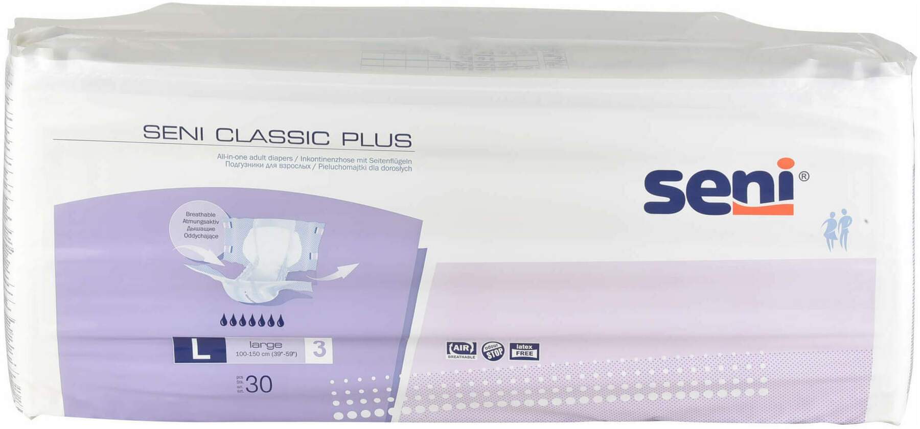 Seni Classic Plus Inkontinenzhose Gr.L 30 Stück