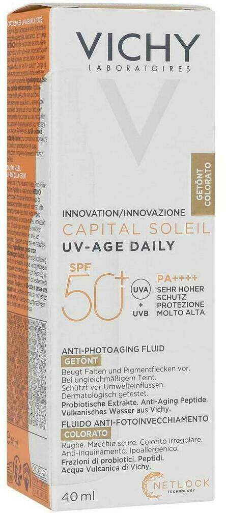 Vichy Capital Soleil UV-Age getönt LSF 50+ 40 ml + gratis Vichy Capital Soleil UV-Age Daily LSF 50+ 15 ml