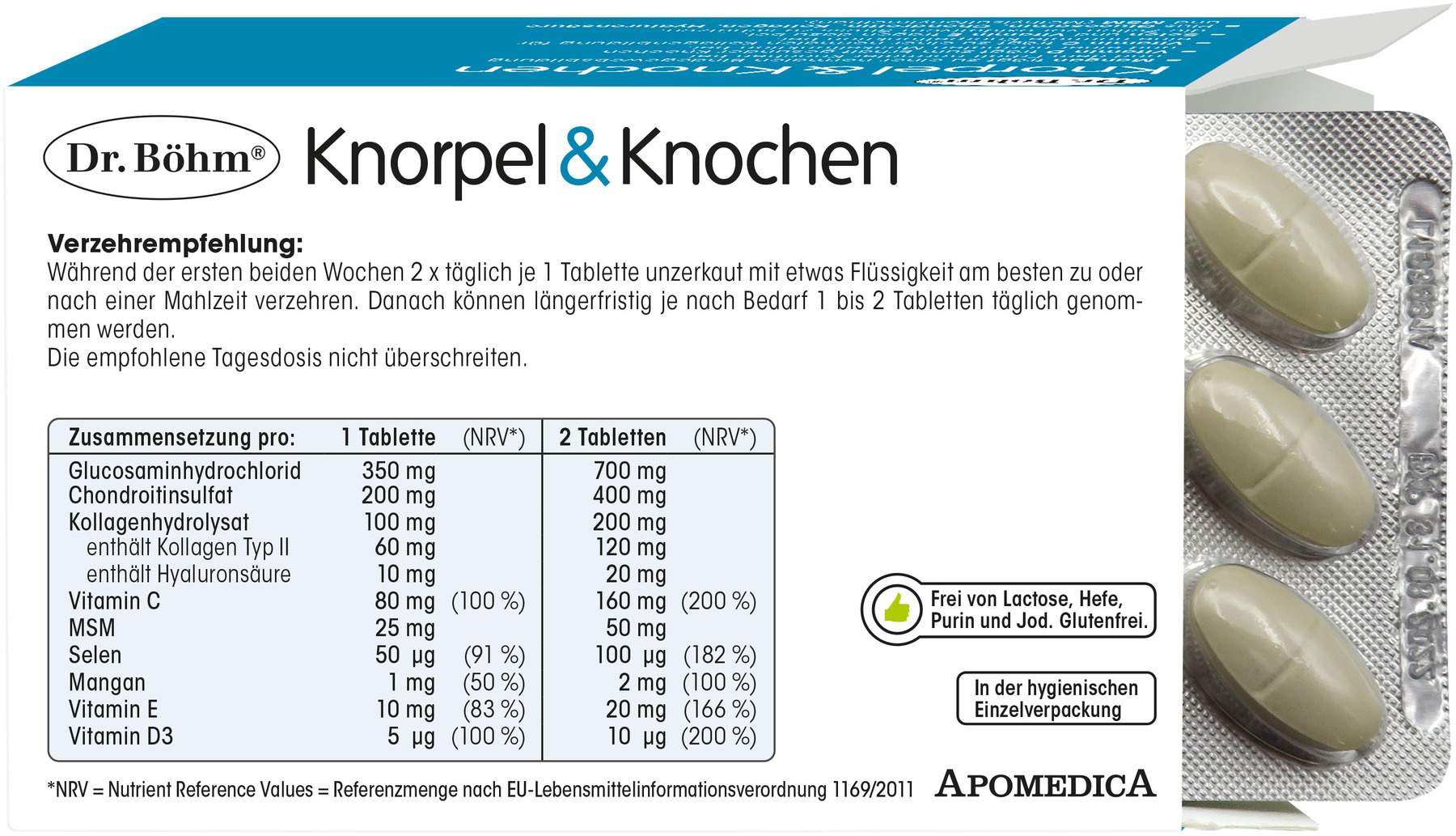 Dr.Böhm Knorpel & Knochen 120 Tabletten