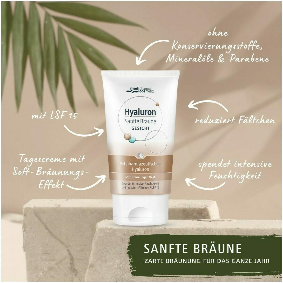 medipharma cosmetics Hyaluron Sanfte Bräune Gesichtspflege Creme 50 ml
