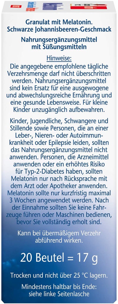 Doppelherz Aktiv Melatonin Direct Schneller Einschlafen 20 Pellets