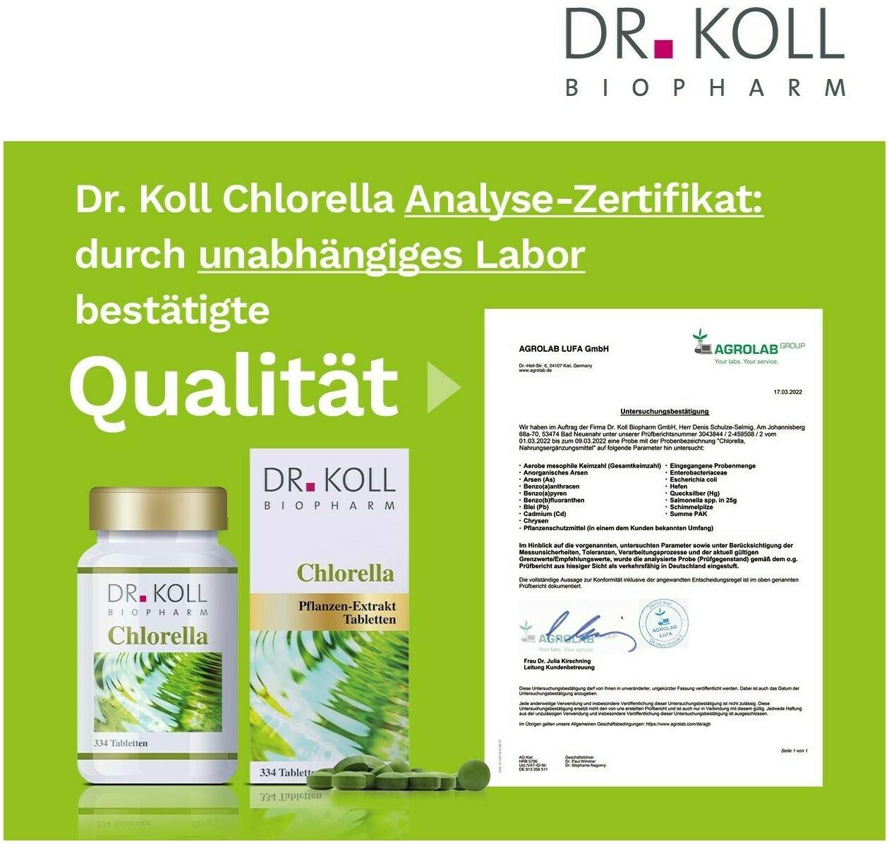 Chlorella Dr.Koll 334 Tabletten