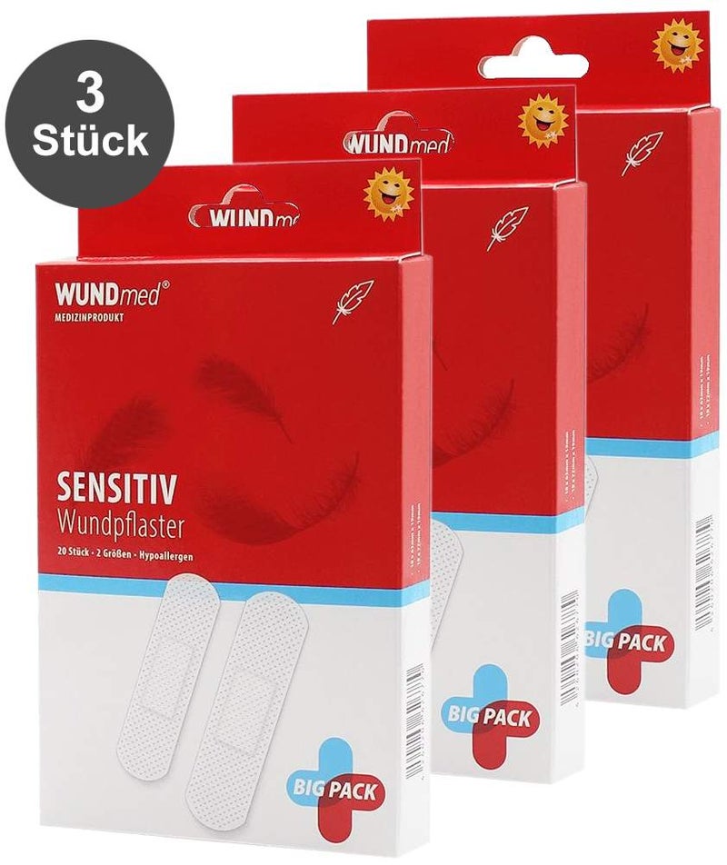 Wundpflasterstrips sensitiv 3er-Set