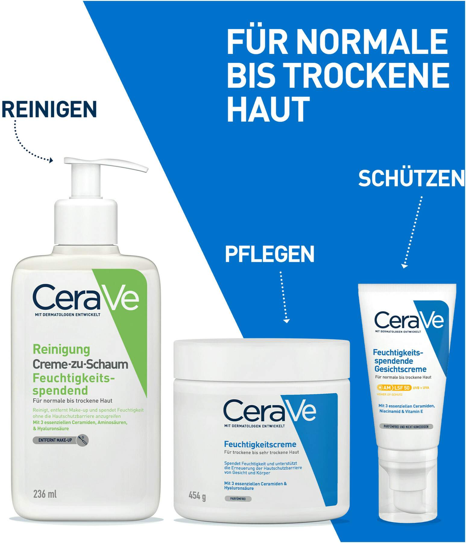CeraVe Creme-zu-Schaum Reinigung 236 ml