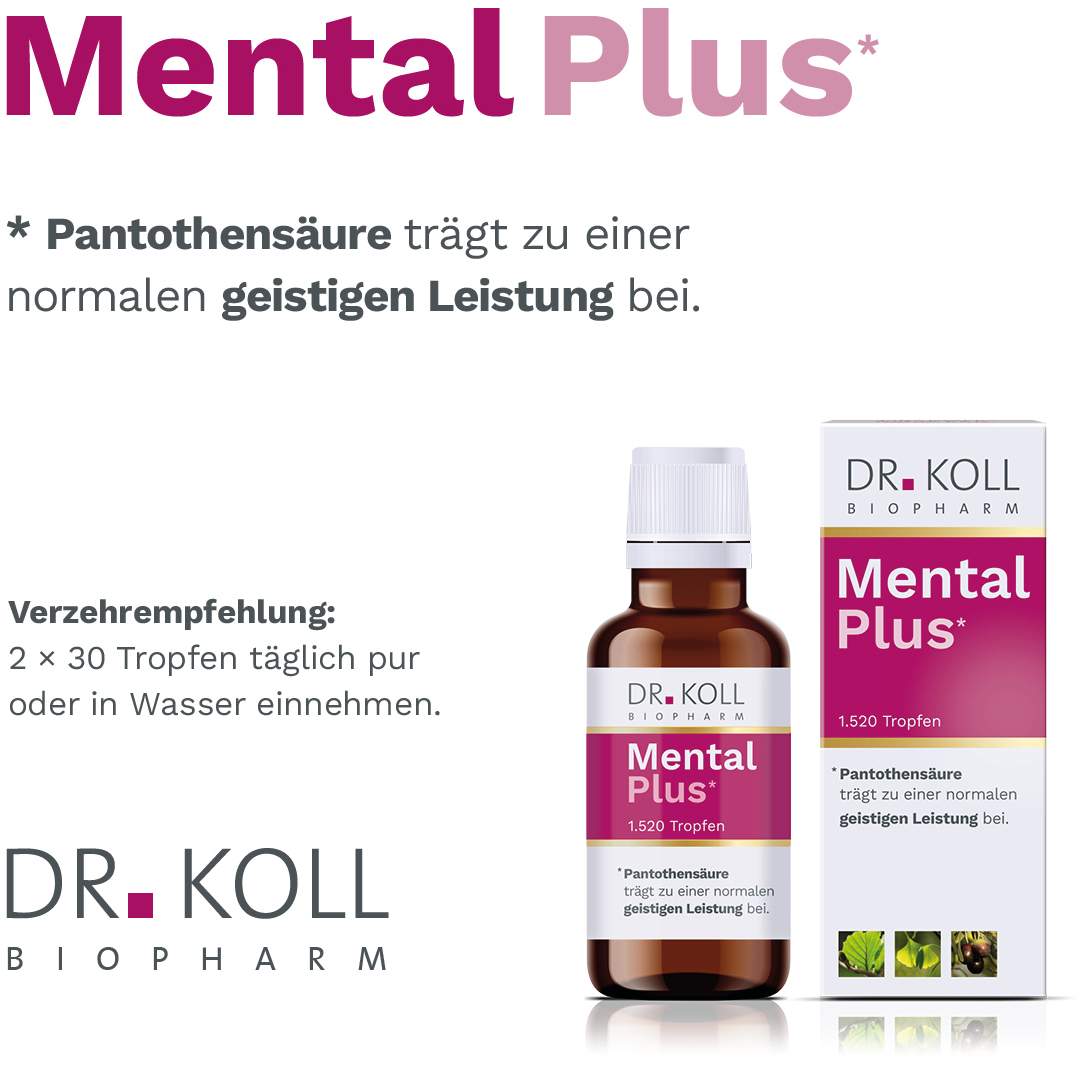 Mental Plus Dr.Koll Gemmo Pantothensäure 50ml Tropfen